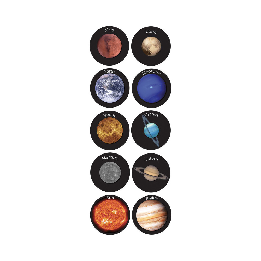 ASH98102 6 in. Solar System Sensory Spots The Original Fun Soft Mat - 10 Piece