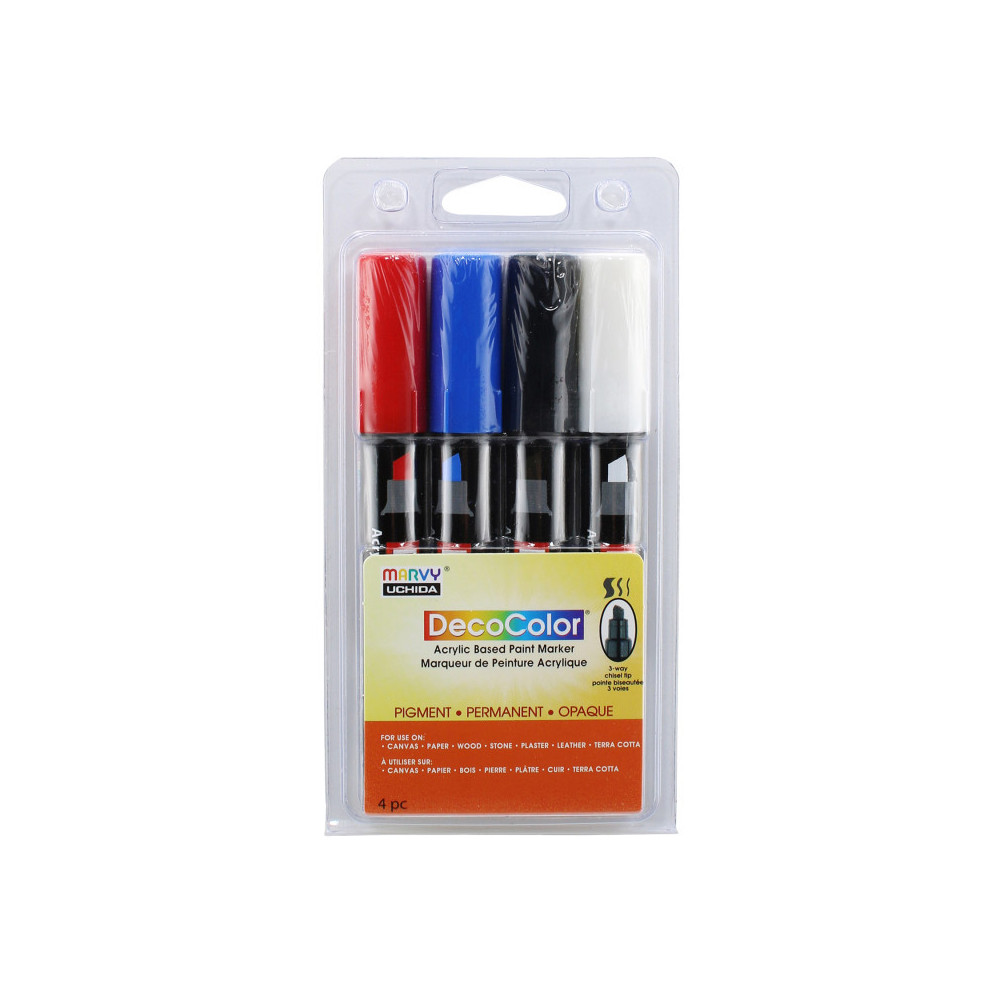 UCH031504C 315-4C Deco Acrylic Basic Paint Marker Set