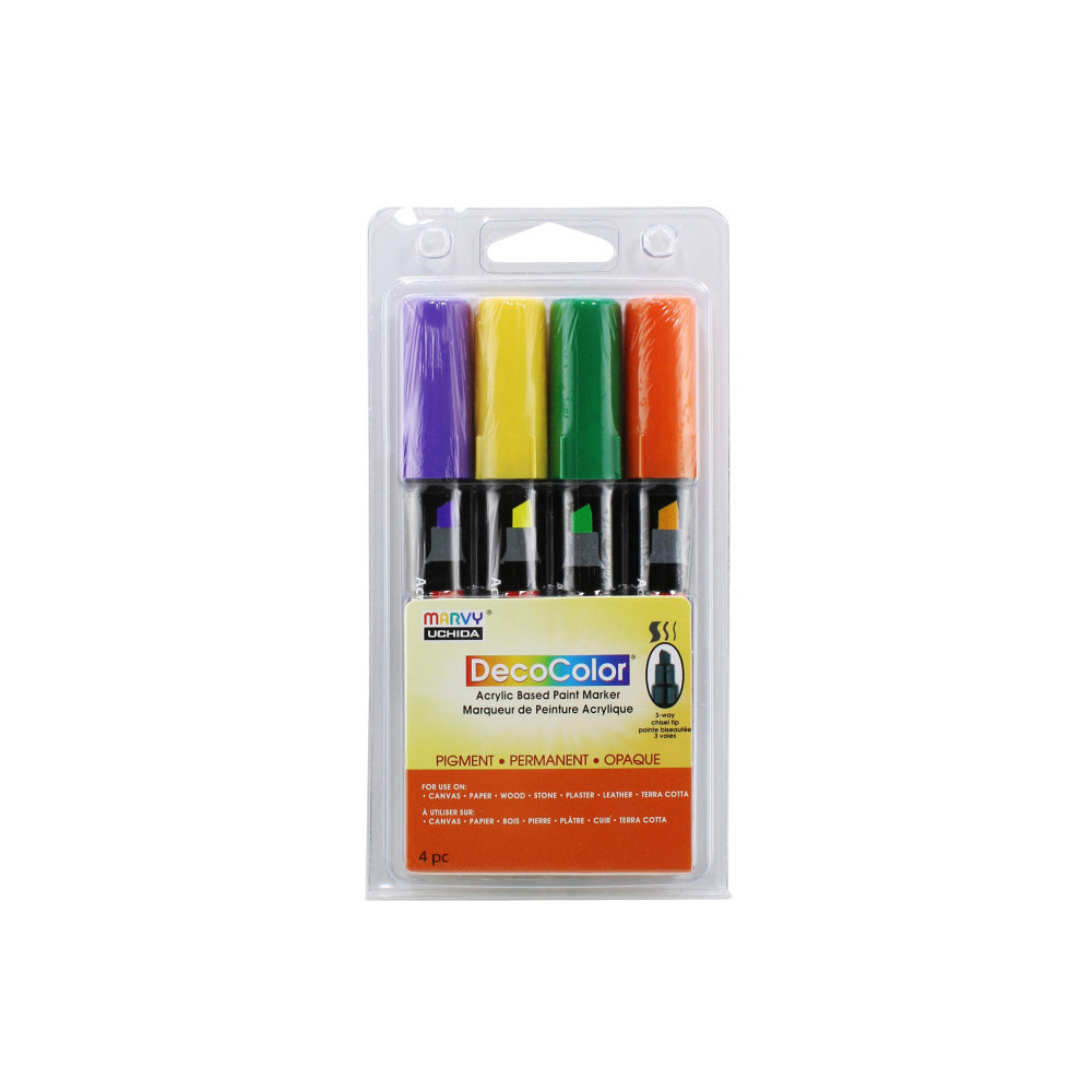 UCH031504D 315-4D Deco Acrylic Festive Paint Marker Set
