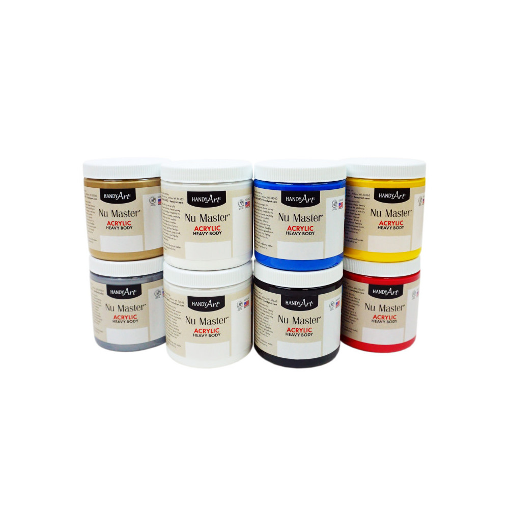 RPC881330 8 oz Acrylic Paint Mixing Effect Set - 8 Count