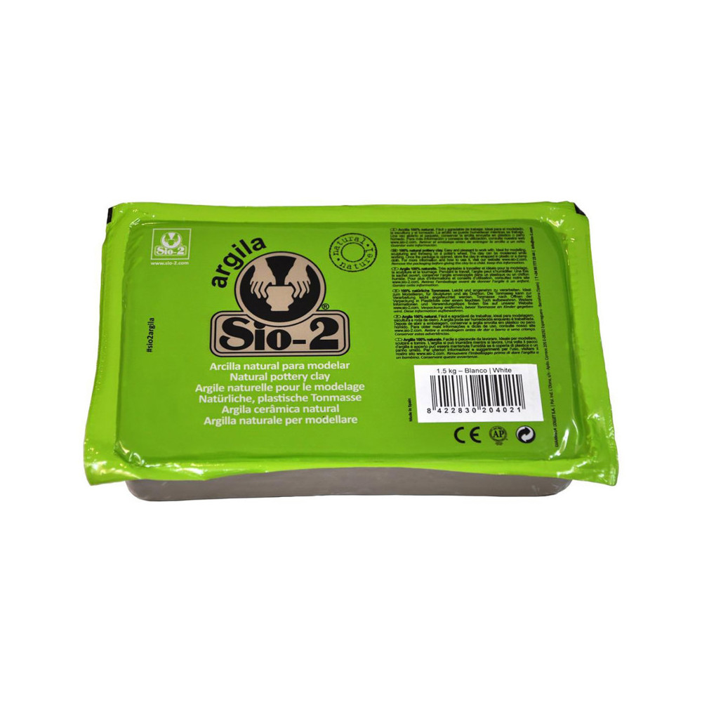 API6204-3 2.2 lbs Sio-2 Argila Natural Clay - White - 3 Each