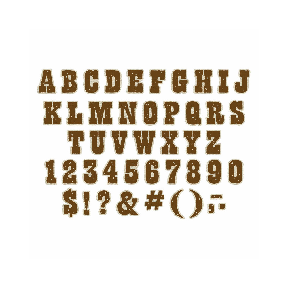 EU-850027-2 Wild-Wild Class Deco Letters, 181 Characters - Pack of 2