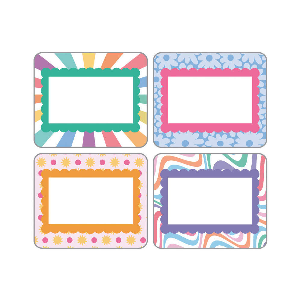 CD-150093-3 Retro Remix Name Tags - Pack of 3