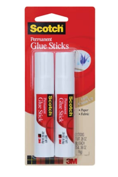 MMM6008-6 0.28 oz Perm Glue Stick - White - 2 Count - Pack of 6