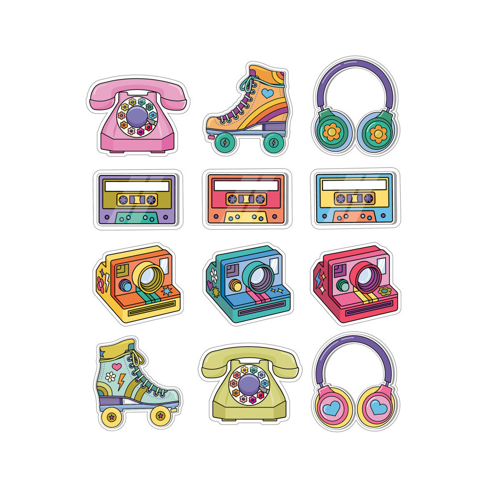 CD-120657-3 Retro Remix Cutouts - Pack of 3