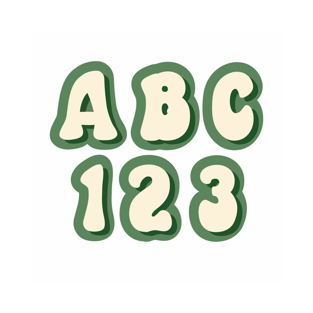 EU-850026-2 School Era Deco Letters, 181 Characters - Pack of 2