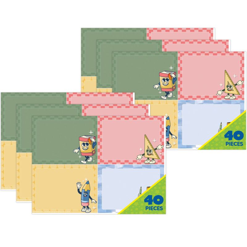 EU-650342-6 2.87 x 2.25 in. S-Cool Era Name Tags, 40 per Pack - Pack of 6