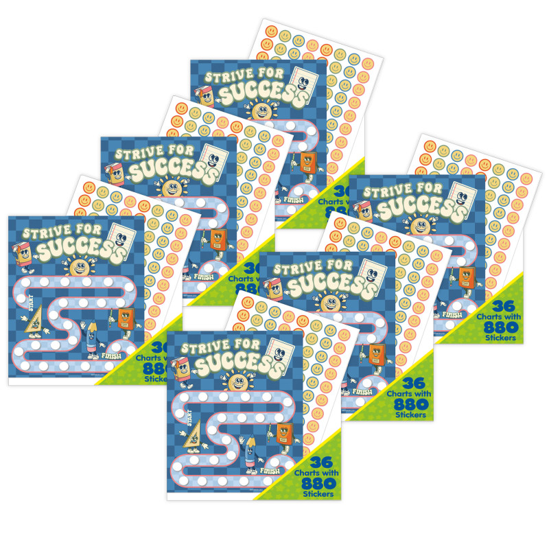 EU-837069-6 S-Cool Era Mini Reward Chart with Stickers, 36 per Pack - Pack of 6