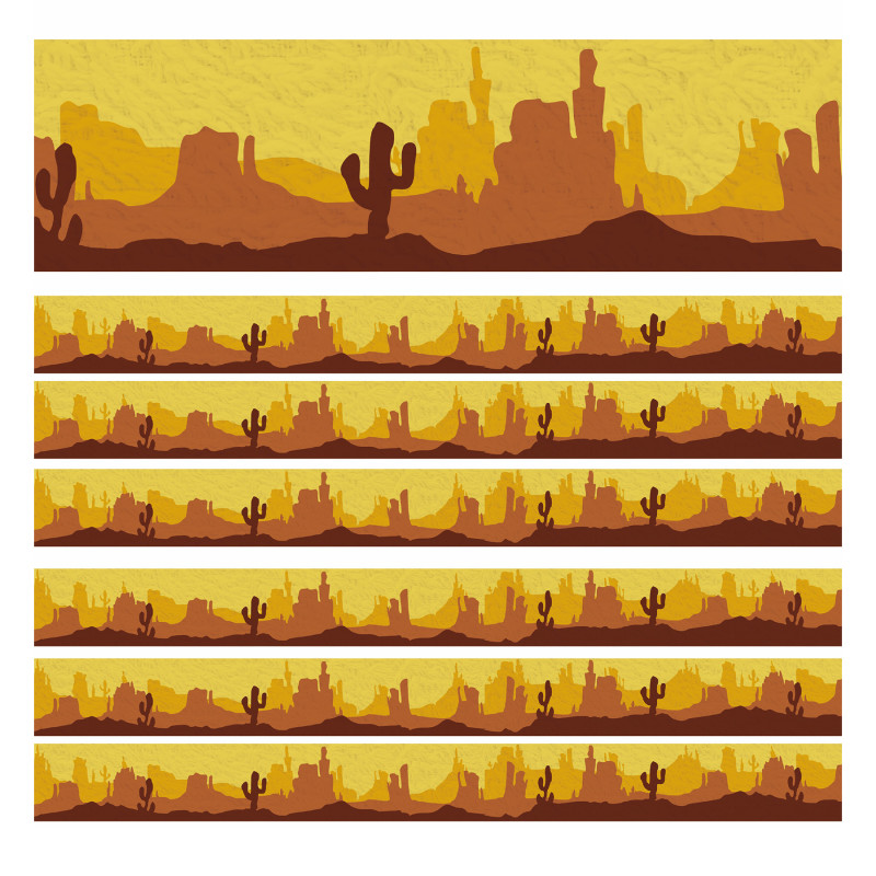 EU-845694-6 Southwest Landscape Deco Trim, 37 ft. per Pack - Pack of 6