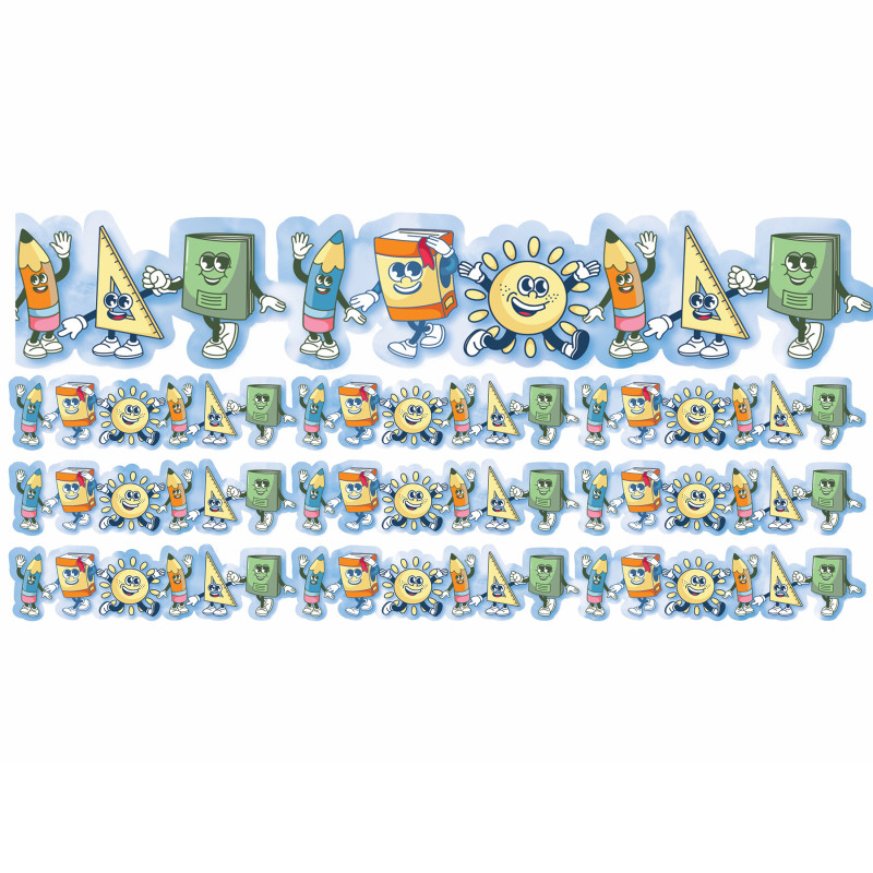 EU-846361-3 Characters Extra Wide Deco Trim, 37 ft. per Pack - Pack of 3
