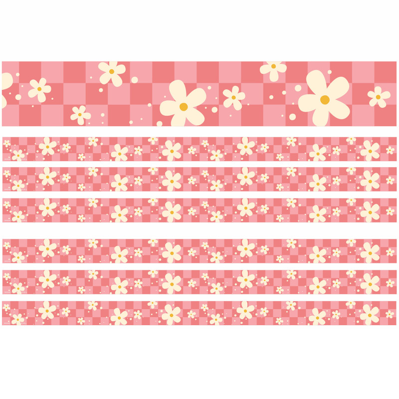 EU-845691-6 Flower Power Deco Trim, 37 ft. per Pack - Pack of 6