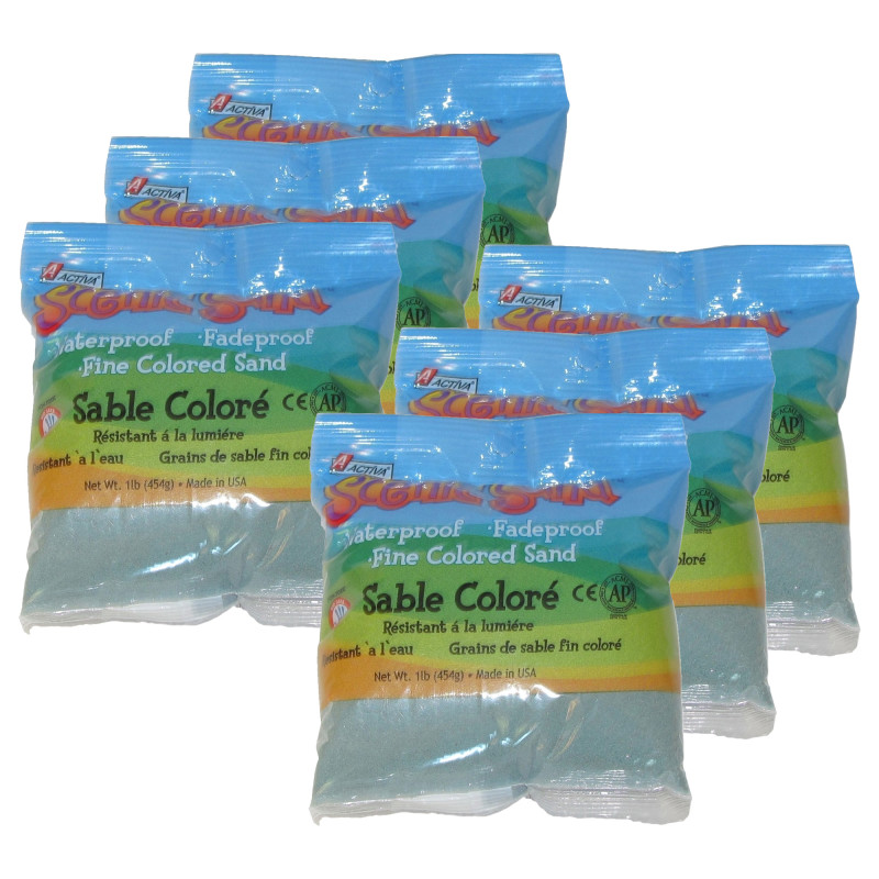 API4488-6 1 lbs Scenic Sand Craft Colored Sand, Moon Shadow - Pack of 6