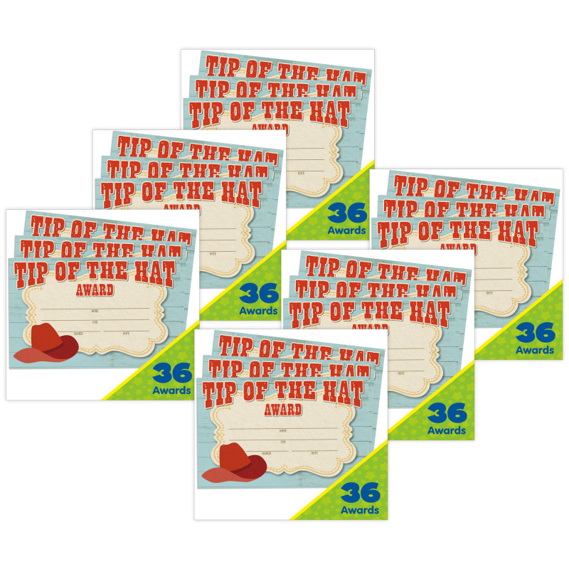EU-844236-6 Wild Wild Classroom Recognition Awards, 36 per Pack - Pack of 6