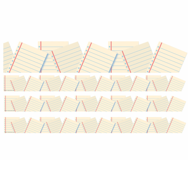 EU-846363-3 Notebook Paper Extra Wide Deco Trim, 37 ft. per Pack, Pack of 3