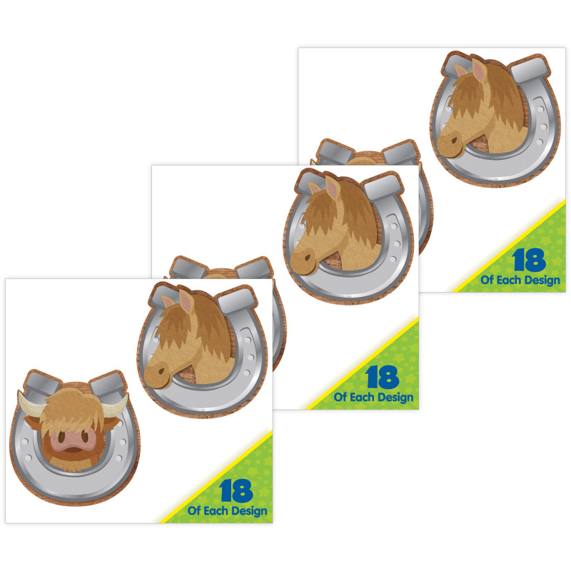 EU-841594-3 Wild Wild Classroom Paper Cut-Outs, 36 per Pack - Pack of 3