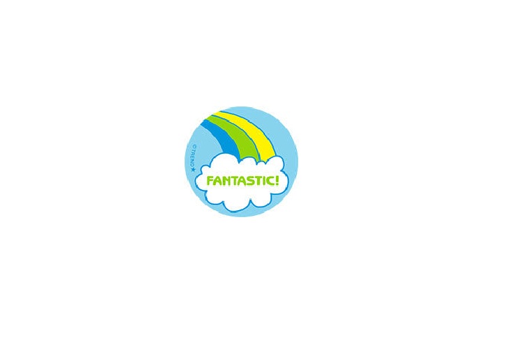 T-83641-6 Fantastic Rainbow Scent Retro Scratch-N-Sniff Stinky Stickers - Pack of 6