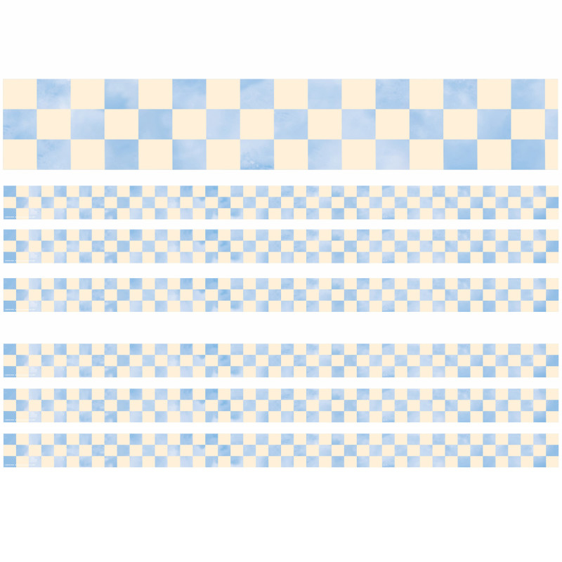 EU-845692-6 Checkered Sky Deco Trim, 37 ft. per Pack, Pack of 6