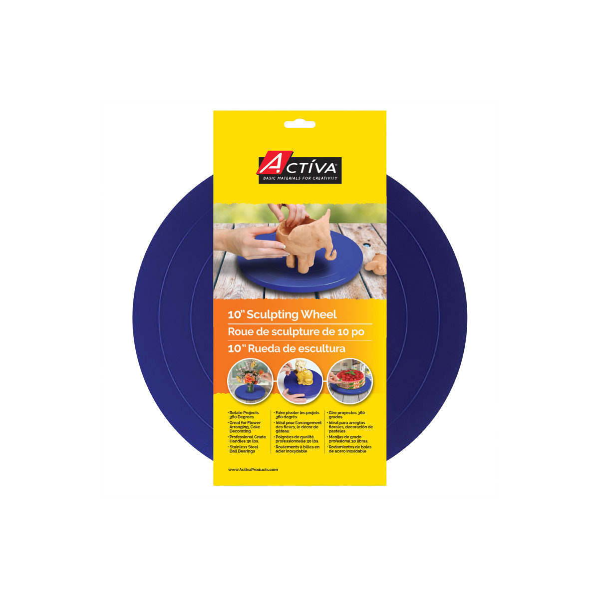 API1368 10 in. Sculpting & Craft Wheel with Clay Tool Set - Pottery Wheel Kit