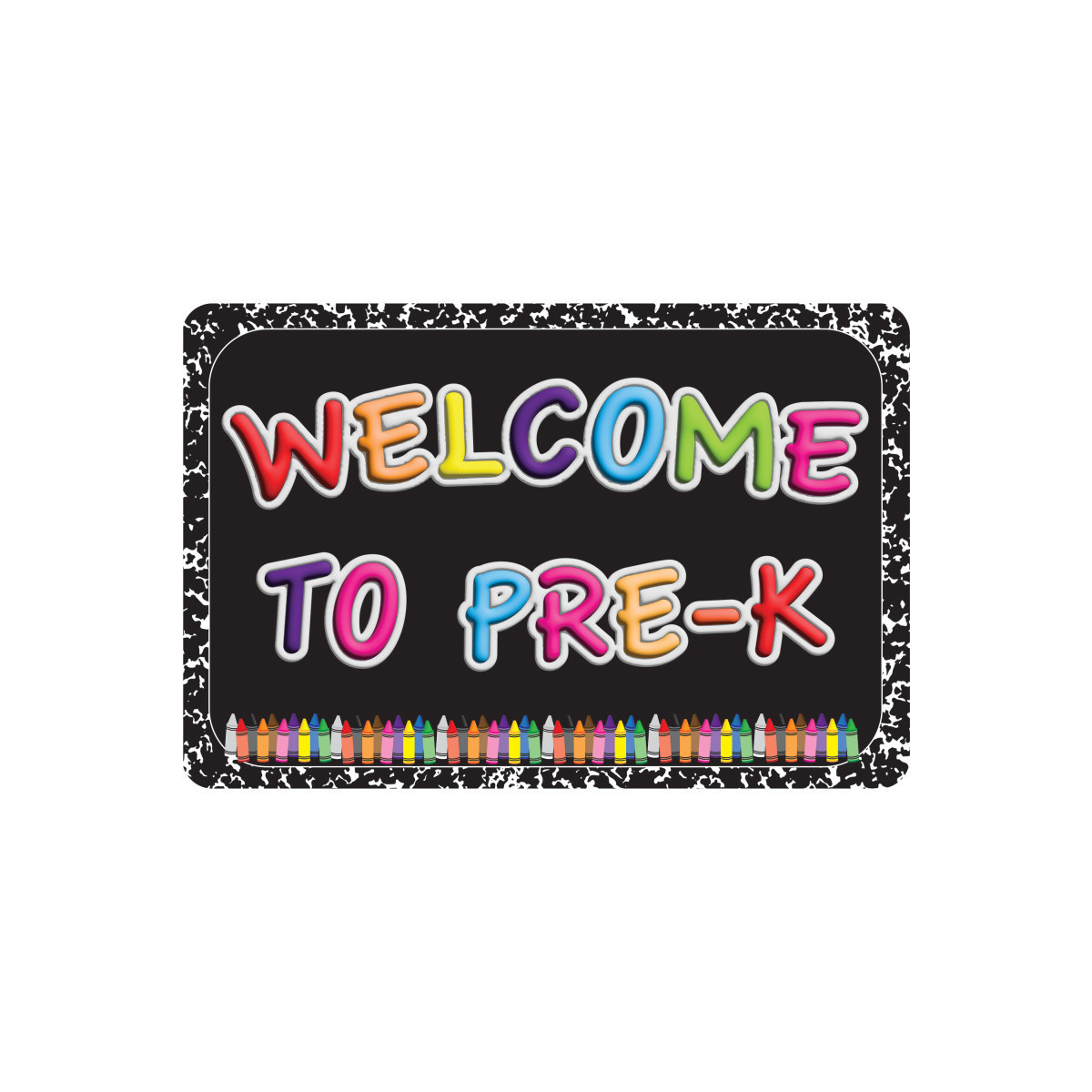 ASH91591 15.5 x 23.5 in. The Original Fun Welcome Mat - Welcome to Pre-K, Classroom Floor Mat