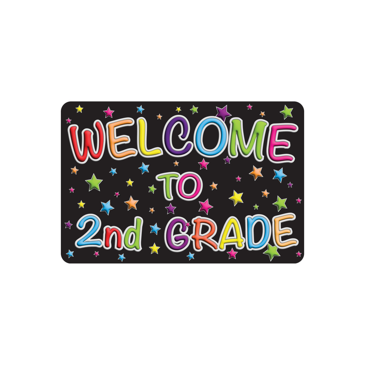 ASH91594 15.5 x 23.5 in. The Original Fun Welcome Mat - Welcome to 2nd Grade, Classroom Floor Mat