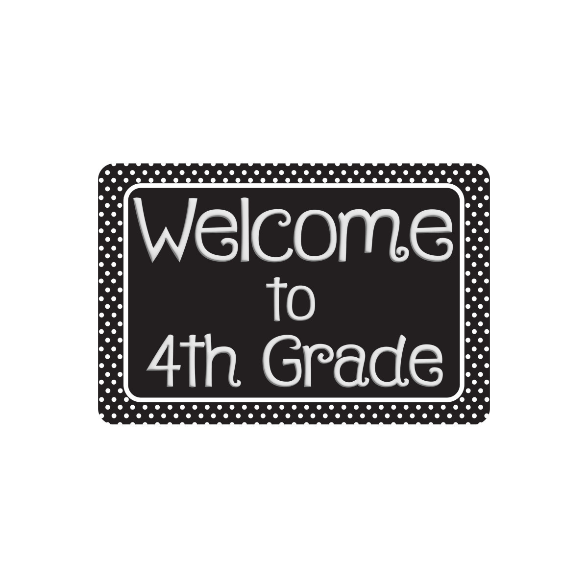 ASH91596 15.5 x 23.5 in. The Original Fun Welcome Mat - Welcome to 4th Grade, Classroom Floor Mat