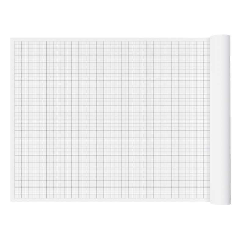 GYR150125 2 cm Graph Paper Roll, White & Black - 36 x 120 in.