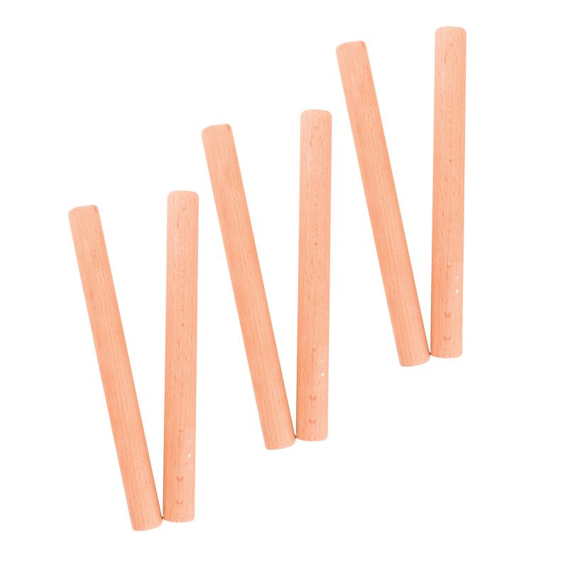 WEPCL7201-3 Brown Hardwood Claves - 2 per Pack - Pack of 3