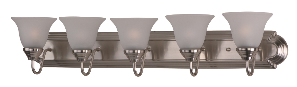 Essentials 5-Light Bathroom Vanity, Satin Nickel