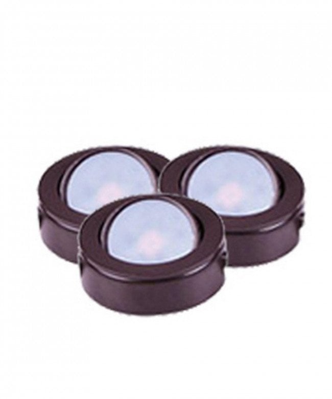 Picture of Maxim 53835BRZ Counter Max MX-LD-AC LED Puck 3000K Light, Anodized Bronze