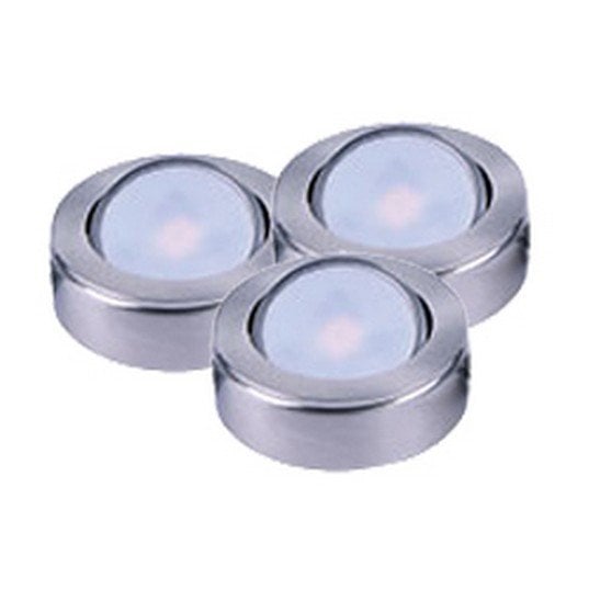 Picture of Maxim 53836SN Counter Max MX-LD-AC LED Puck 2700K Light, Satin Nickel