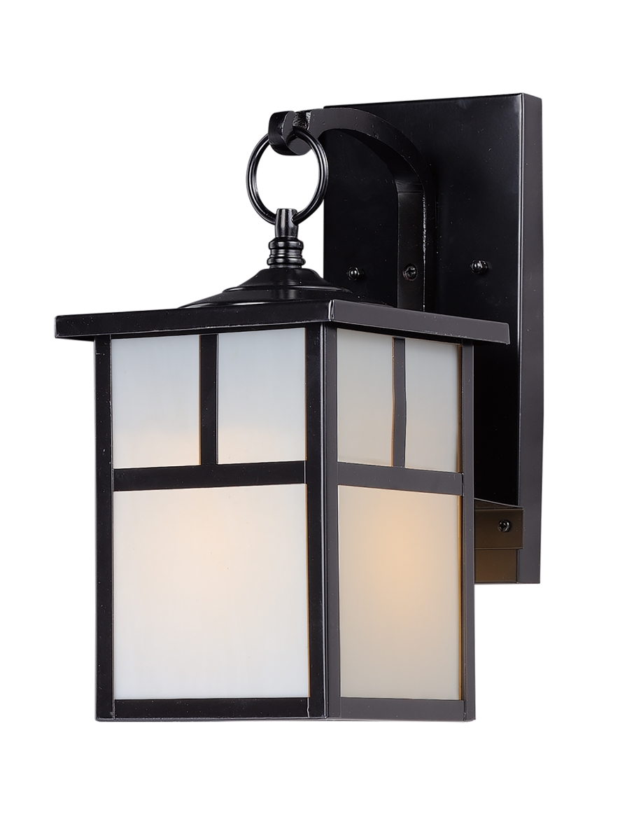 12 in. Coldwater 1-Light Outdoor Wall Lantern, Black