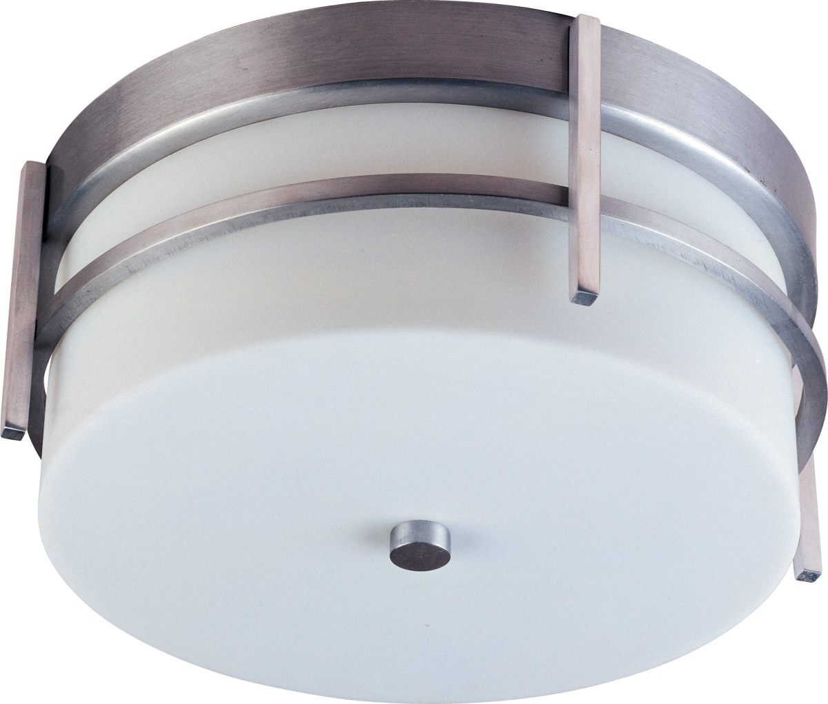 Picture of Maxim 65217WTBM Luna 2-Light Outdoor Ceiling Mount, Brushed Metal