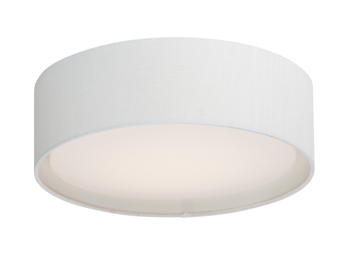 Picture of Maxim 10220WL 16 in. Prime LED Flush Mount Ceiling Light, White Linen