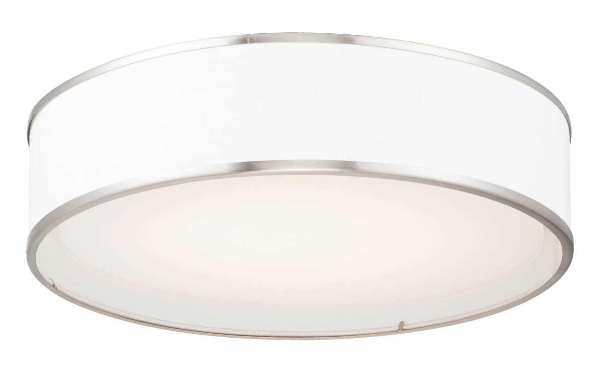 Picture of Maxim 10233WLSN 20 in. Prime LED Flush Mount Ceiling Light, Satin Nickel