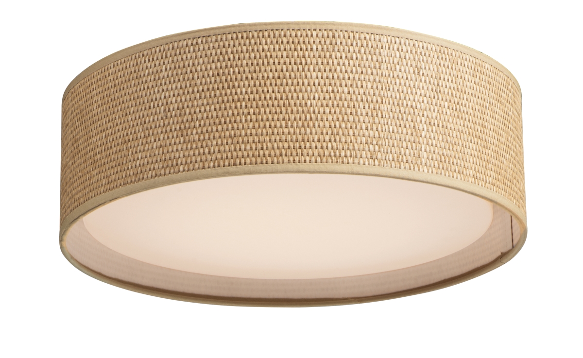 Picture of Maxim 10220GC 16 in. Prime LED Flush Mount Ceiling Light, Grass Cloth Weave