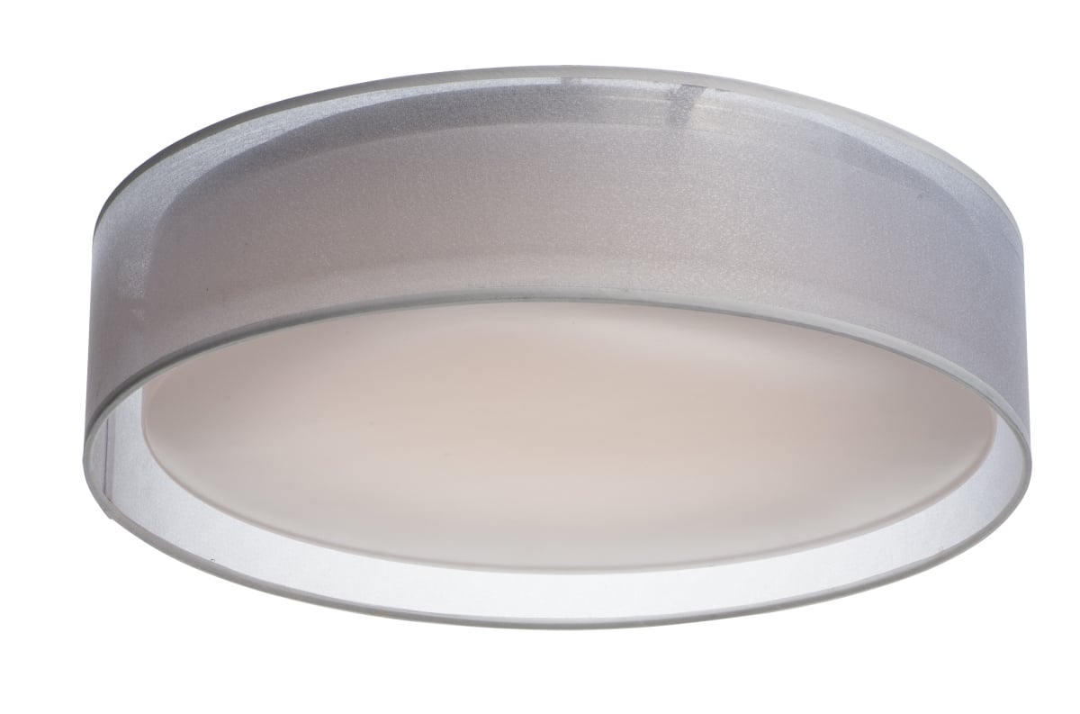 Picture of Maxim 10232WO 20 in. Prime LED Flush Mount Ceiling Light&#44; White Organza