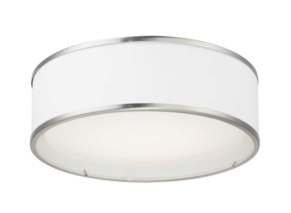 Picture of Maxim 10231WLSN 16 in. Prime LED Flush Mount Ceiling Light, Satin Nickel