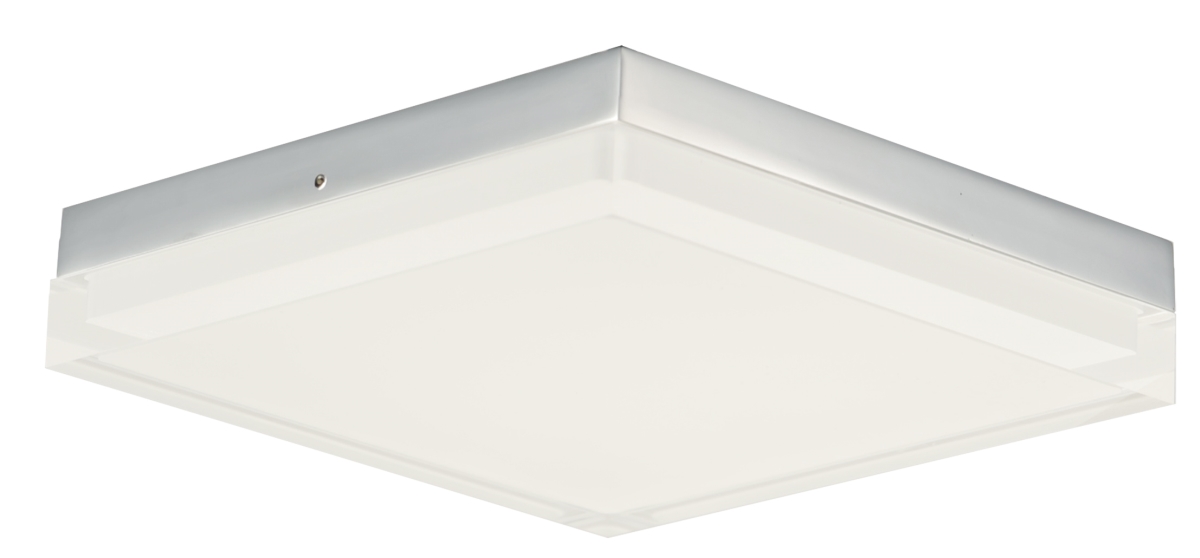Picture of Maxim Lighting 57689CLFTPC 10.5 in. Square 20 watt 3000K Dimmable Illuminaire II LED Flush Mount - Polished Chrome