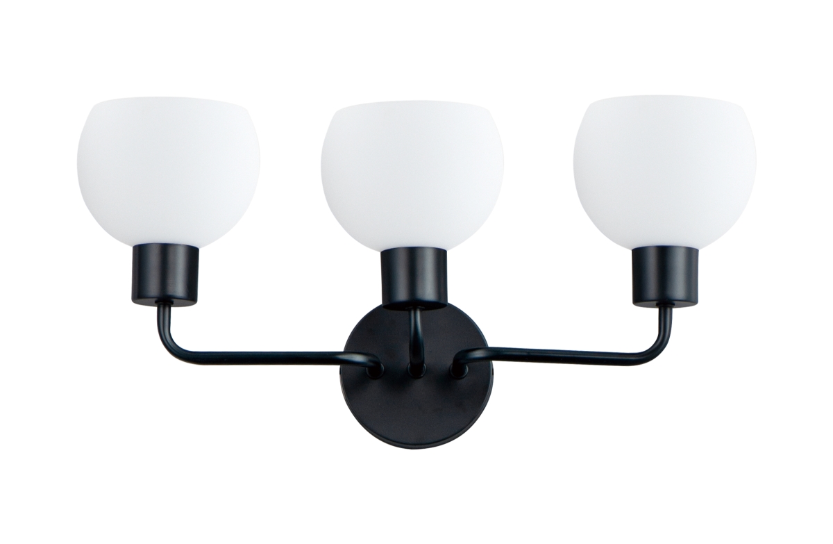 Coraline 3-Light Bath Vanity in Black