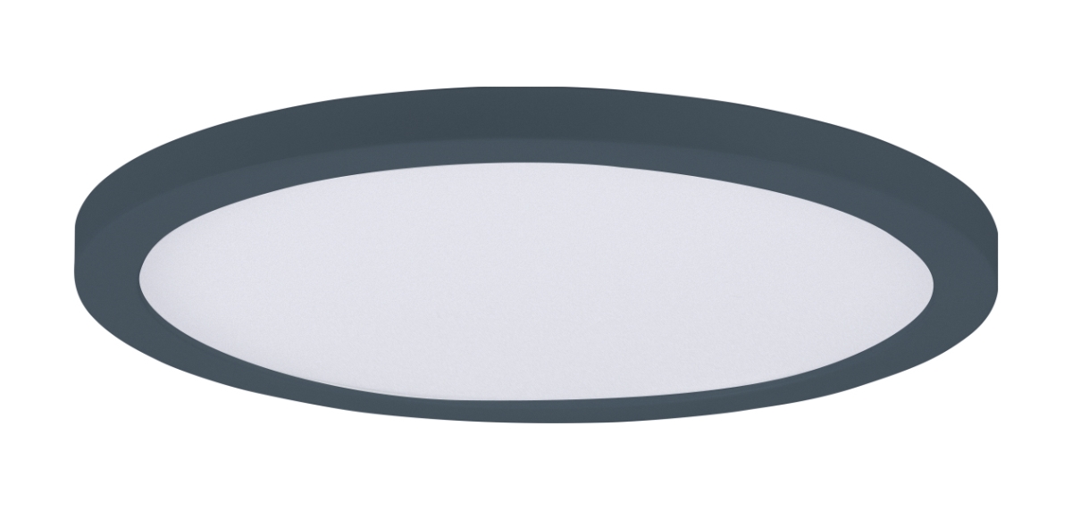 9 in. Chip 18W Round LED Flush Mount, Black