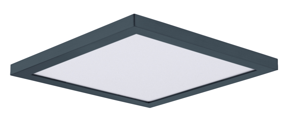 9 in. Chip 18W Sequre LED Flush Mount, Black