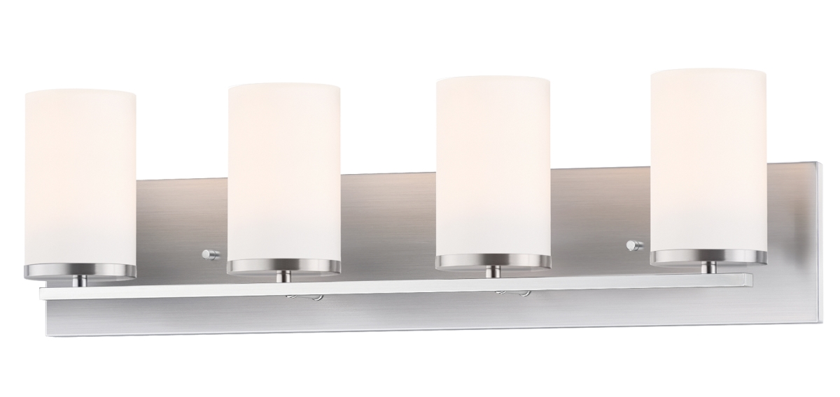 5 in. 4-Light Bath Vanity, Satin Nickel