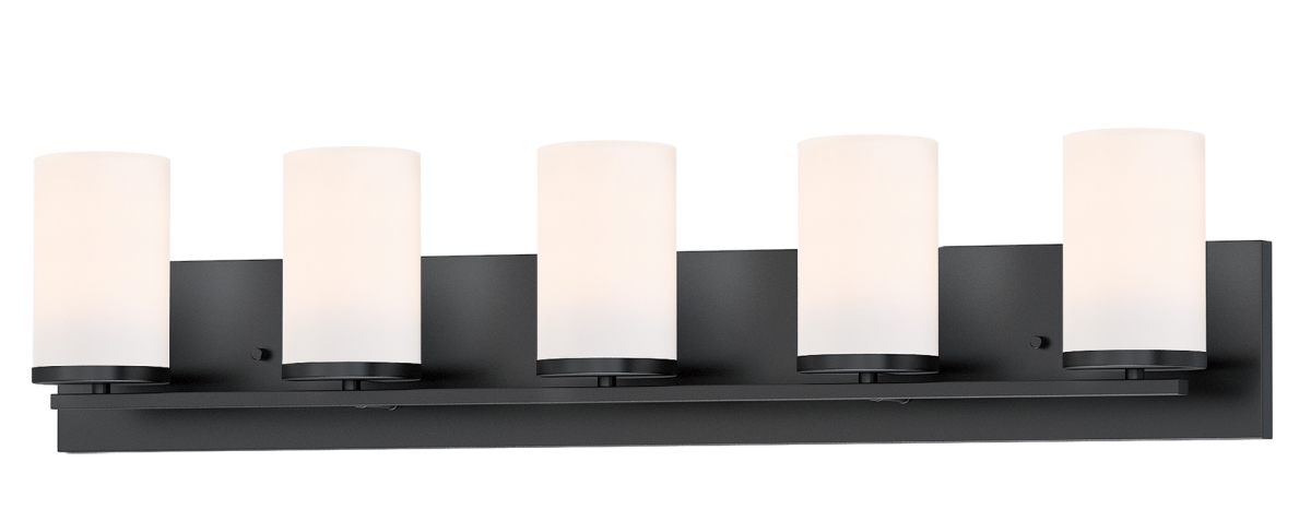 7.63 in. 5-Light Bath Vanity, Black