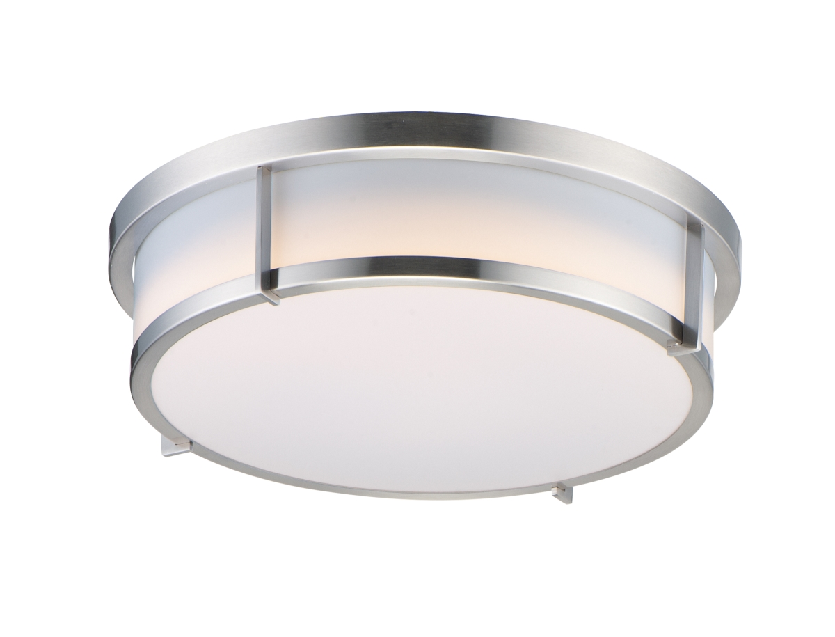 Picture of Maxim 10278WTSN Rogue Satin Nickel Flush Mount - EM Back Up