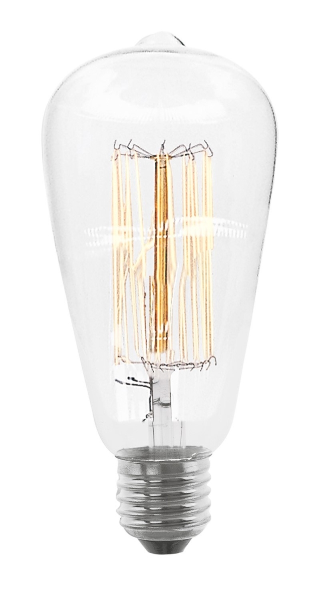 120V 60 watt Incandescent E26 ST58 CL Bulb