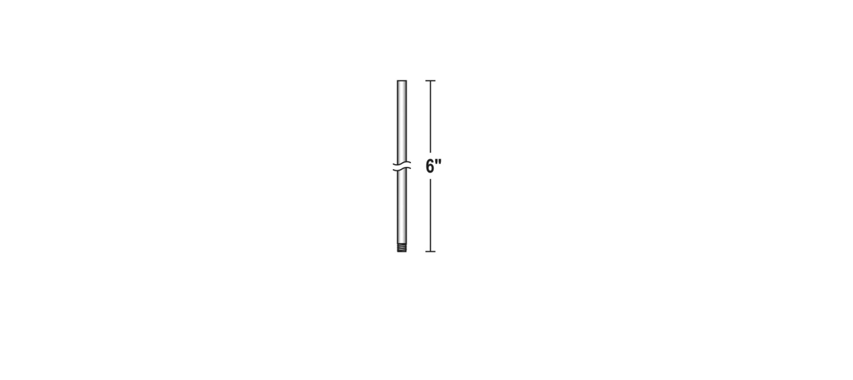 STR06206BK-HF 6 in. San Gabriel Extension Stem, Black