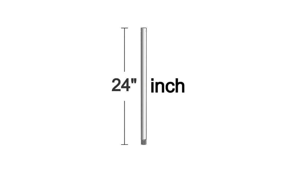 Lighting FRD0124GS 24 in. Fandelight Down Rod, Golden Silver