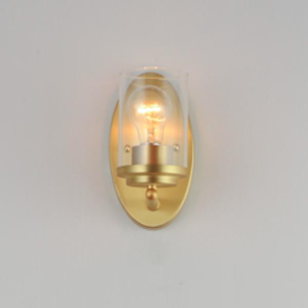 Corona 1-Light Wall Sconce - Satin Brass
