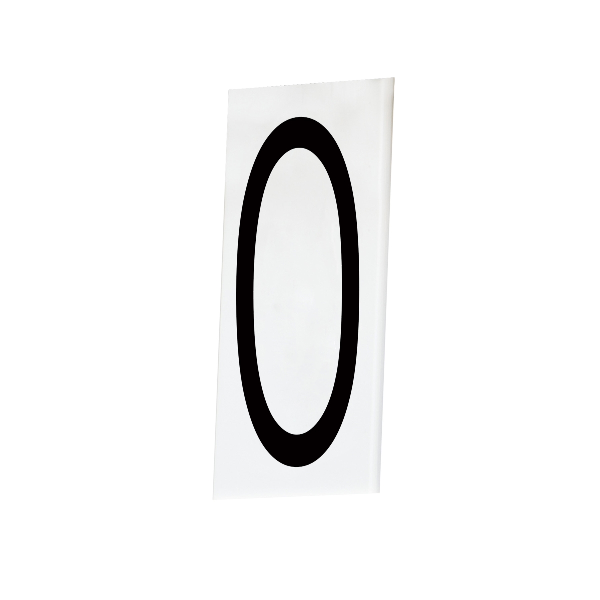 53630WT House Number 0 - Singleton Set, White