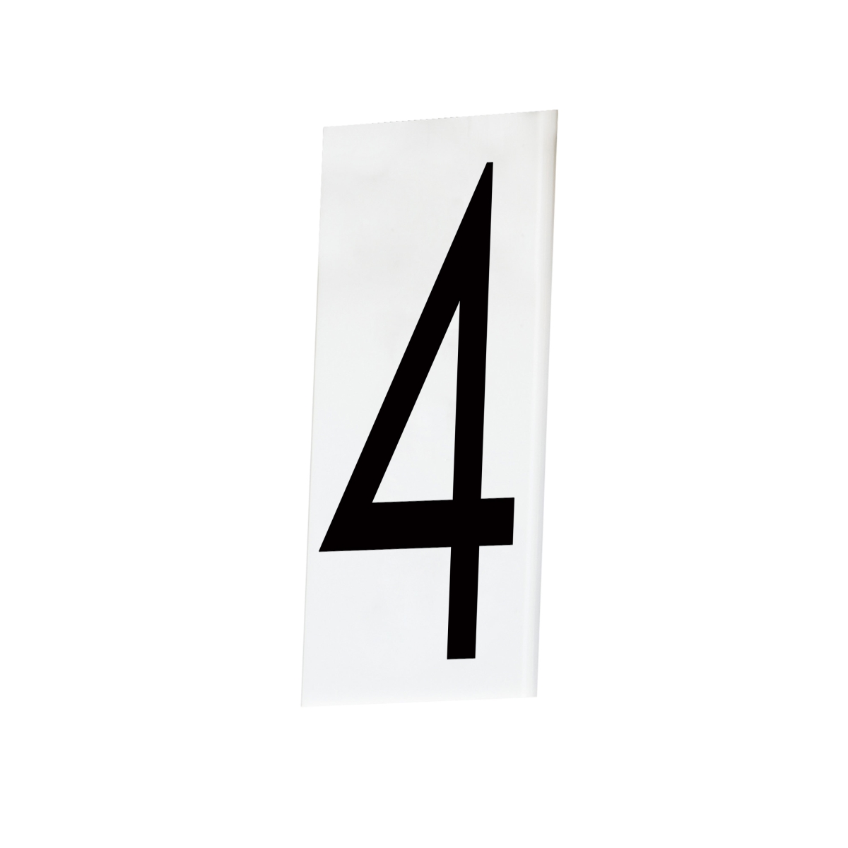 53634WT House Number 4 - Singleton Set, White